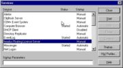 Figure 3. Services Control Panel